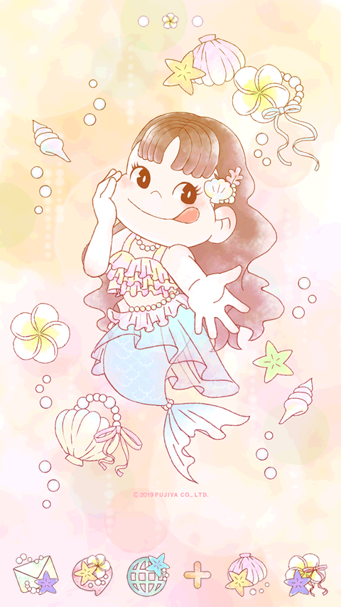 マーメイドペコちゃん きせかえタッチ詳細ページ ペコちゃん Cmn Detail Ktouch Set V02